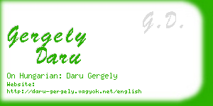 gergely daru business card